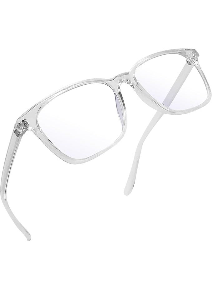Joopin TR90 Square Blue Light Glasses for Men Women, Clear Lens Blue Light Eyewear for Women Computer Gaming TV Screen Glasses Anti Eye Fatigue - Image 1